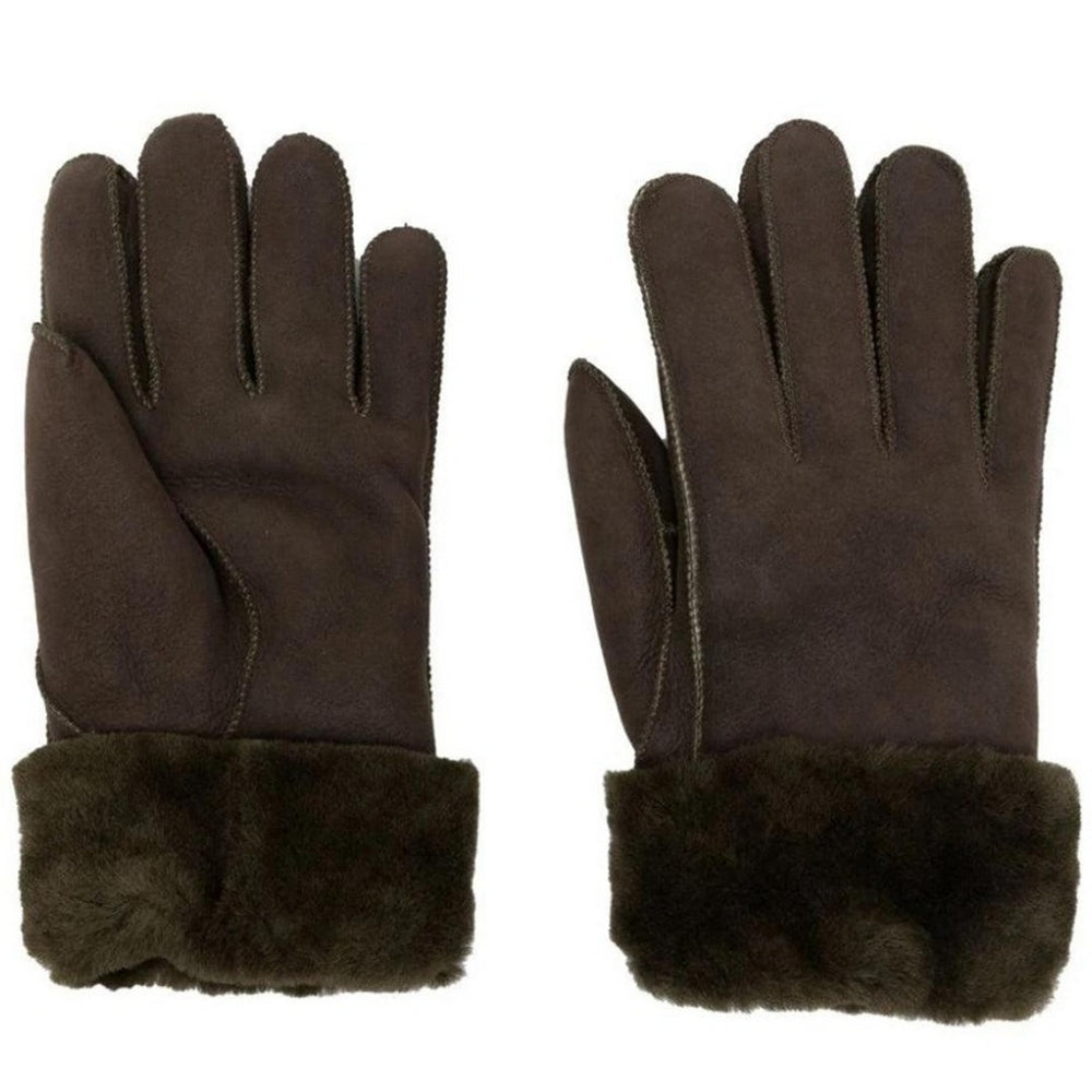 Tobacco Brown - Side - Parajumpers Womens-Ladies Shearling Gloves