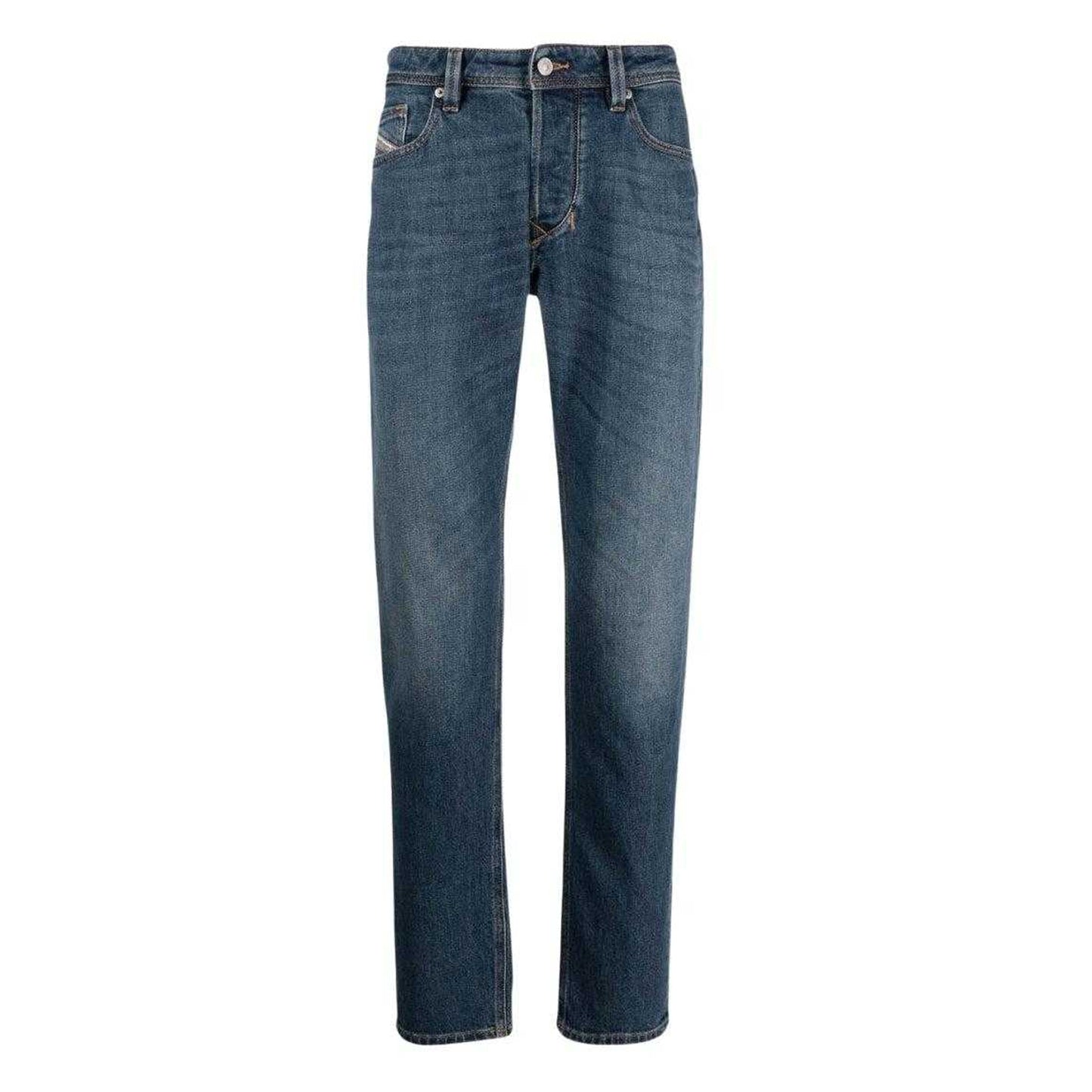 Grey - Front - Diesel Mens Larkee-Beex Jeans