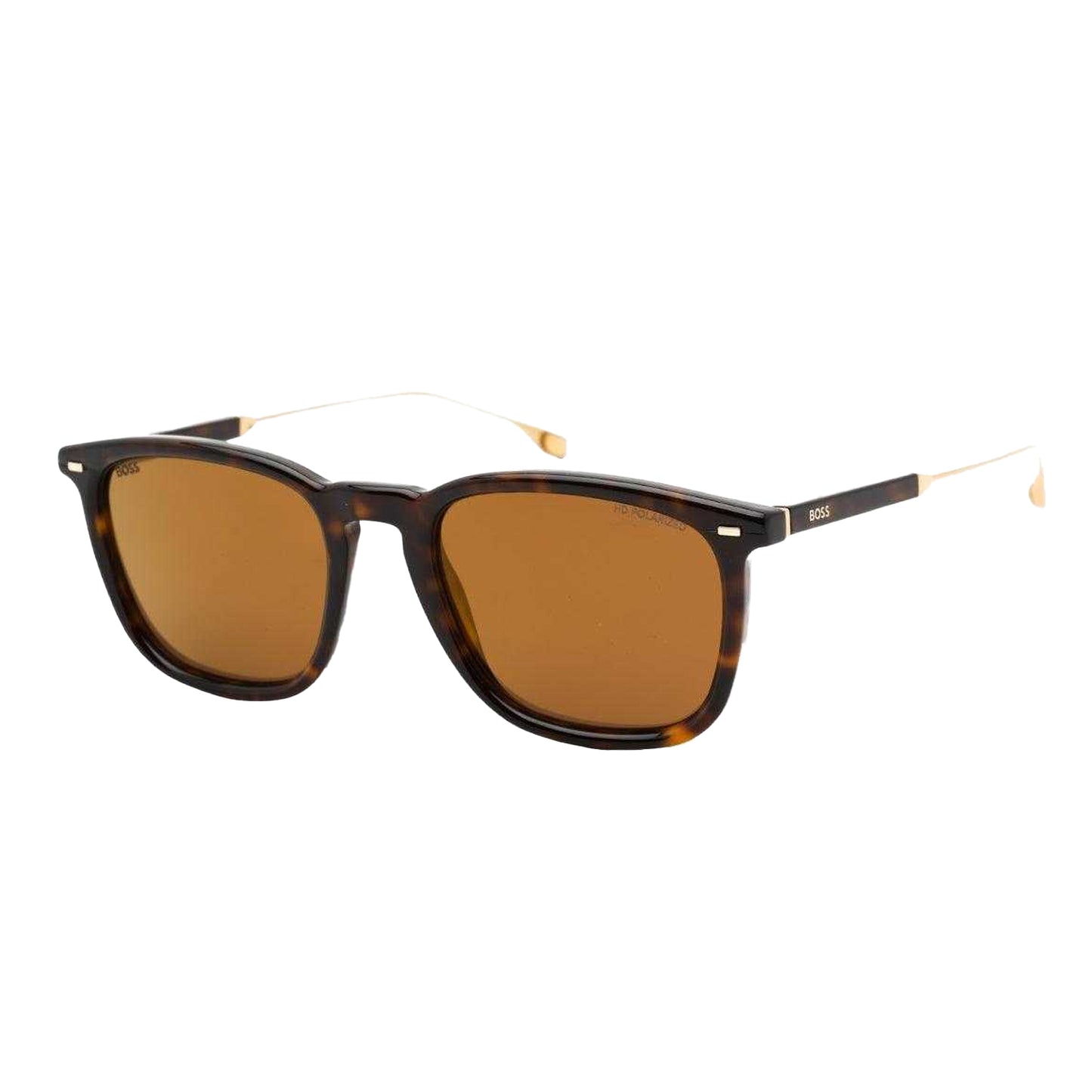 Havana Brown - Back - Hugo Boss Mens Rectangular Sunglasses