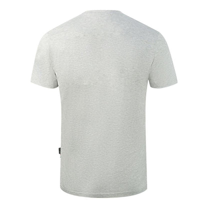 Grey - Back - Aquascutum Mens Embossed Logo T-Shirt
