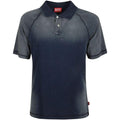 Blue - Front - Diesel Mens Rasmith Faded Polo Shirt