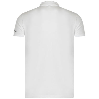 White - Back - Plein Sport Mens Small Logo Breathable Polo Shirt