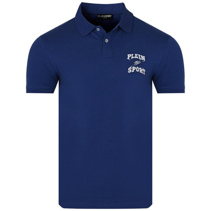 Navy Blue - Front - Plein Sport Mens Small Logo Breathable Polo Shirt