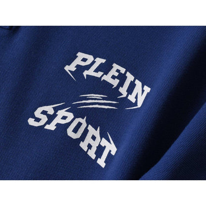 Navy Blue - Back - Plein Sport Mens Small Logo Breathable Polo Shirt