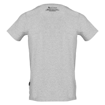 Grey - Back - Aquascutum Mens Aldis Shield Logo T-Shirt