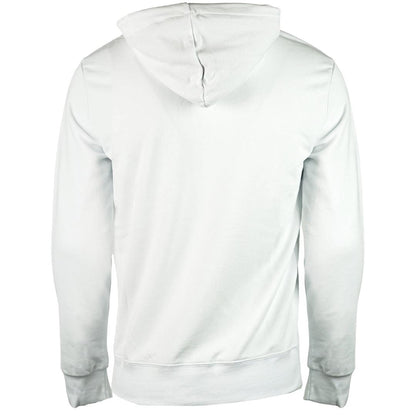 White - Back - Aquascutum Mens Aldis Logo Hoodie