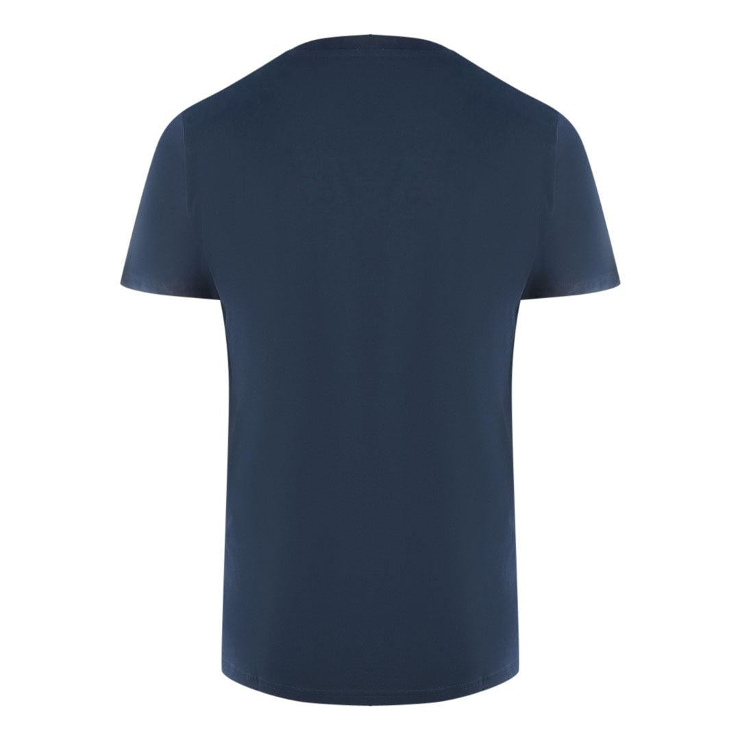 Navy Blue - Back - Aquascutum Mens London 1851 T-Shirt