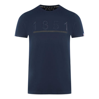 Navy Blue - Front - Aquascutum Mens London 1851 T-Shirt
