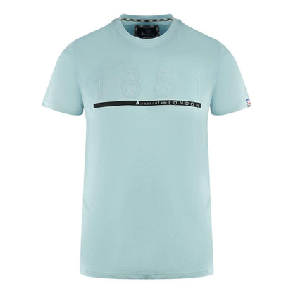 Light Blue - Front - Aquascutum Mens London 1851 T-Shirt