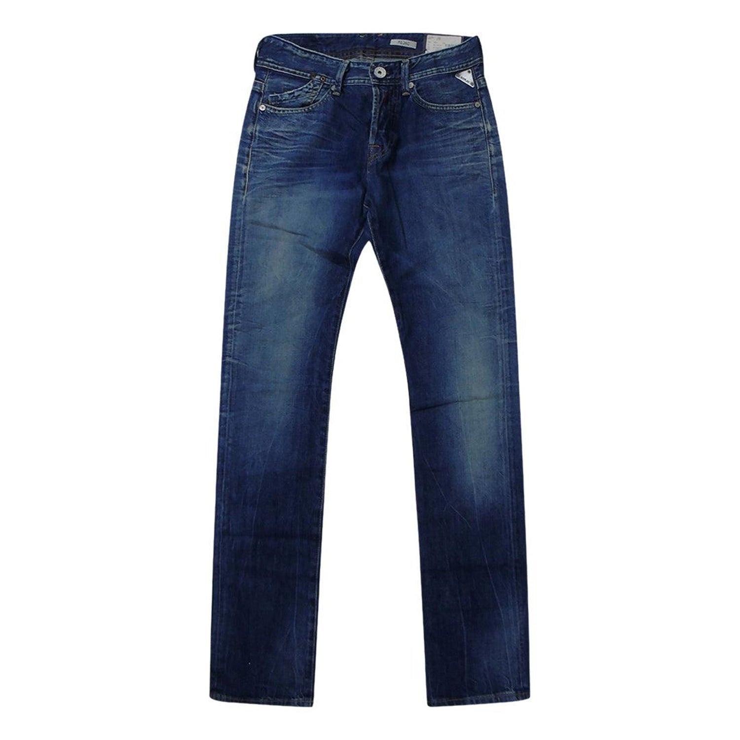 Blue - Front - Replay Mens Mijag Jeans