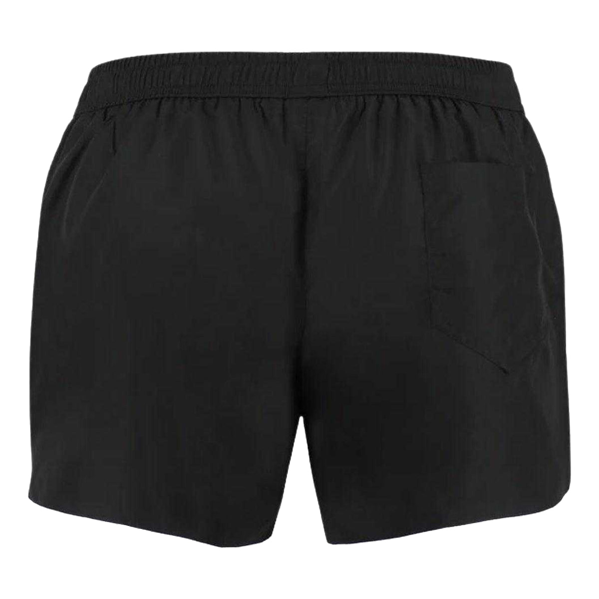 Black - Back - Moschino Mens Milano Logo Swim Shorts