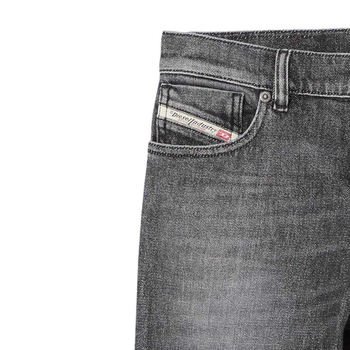 Black - Side - Diesel Mens 2023 D-Finitive Faded Jeans