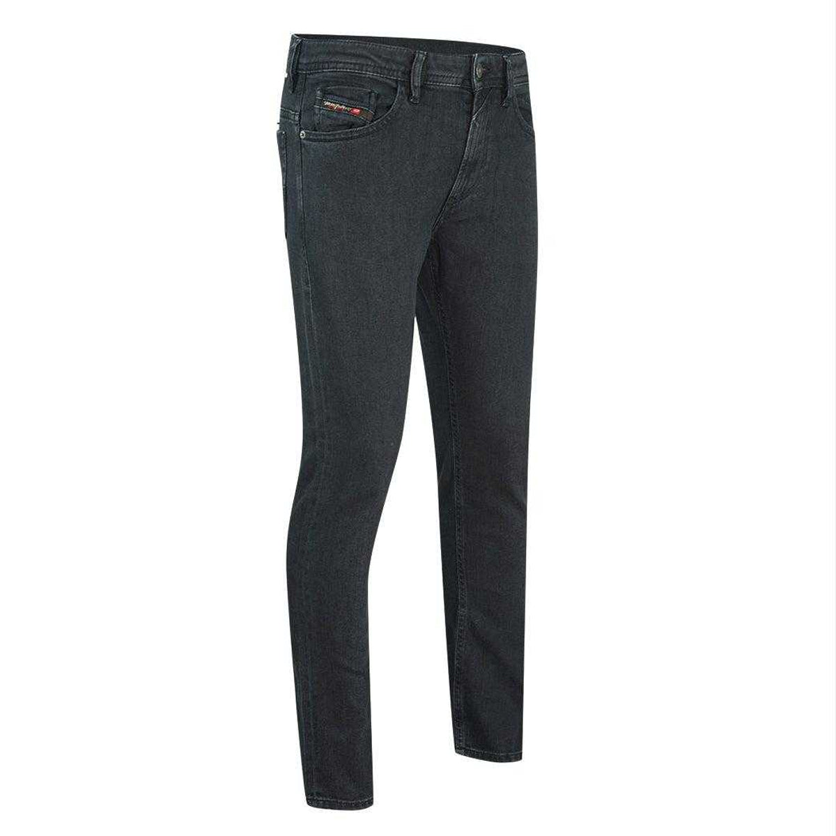 Black - Side - Diesel Mens Thommer 084NK Jeans