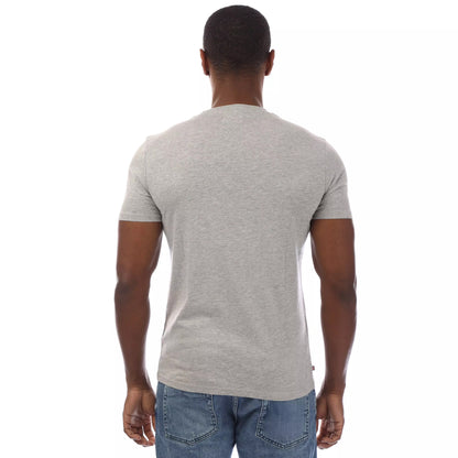 Grey - Lifestyle - Aquascutum Mens London Aldis Logo T-Shirt