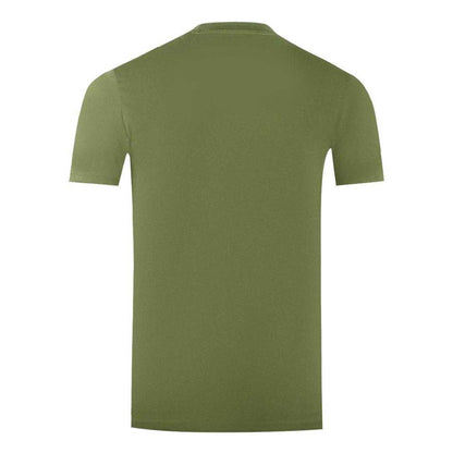 Green - Back - Aquascutum Mens London Aldis Logo T-Shirt