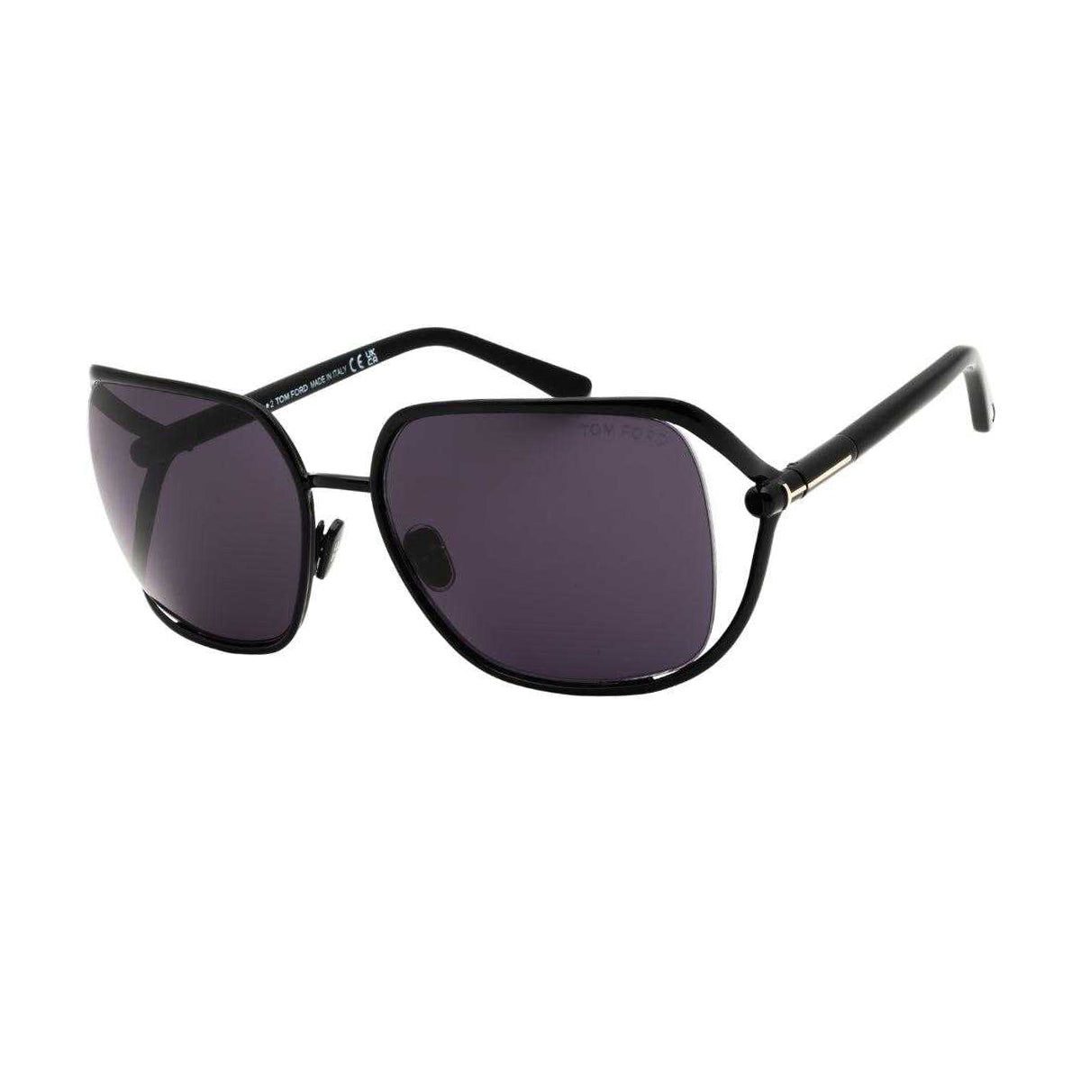Black - Front - Tom Ford Womens-Ladies Rectangular Sunglasses
