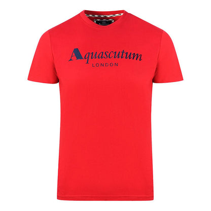 Red - Front - Aquascutum Mens London T-Shirt