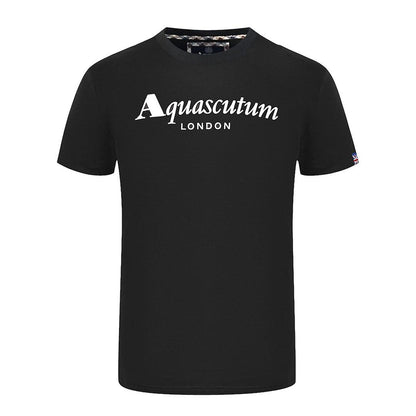 Black - Front - Aquascutum Mens London T-Shirt