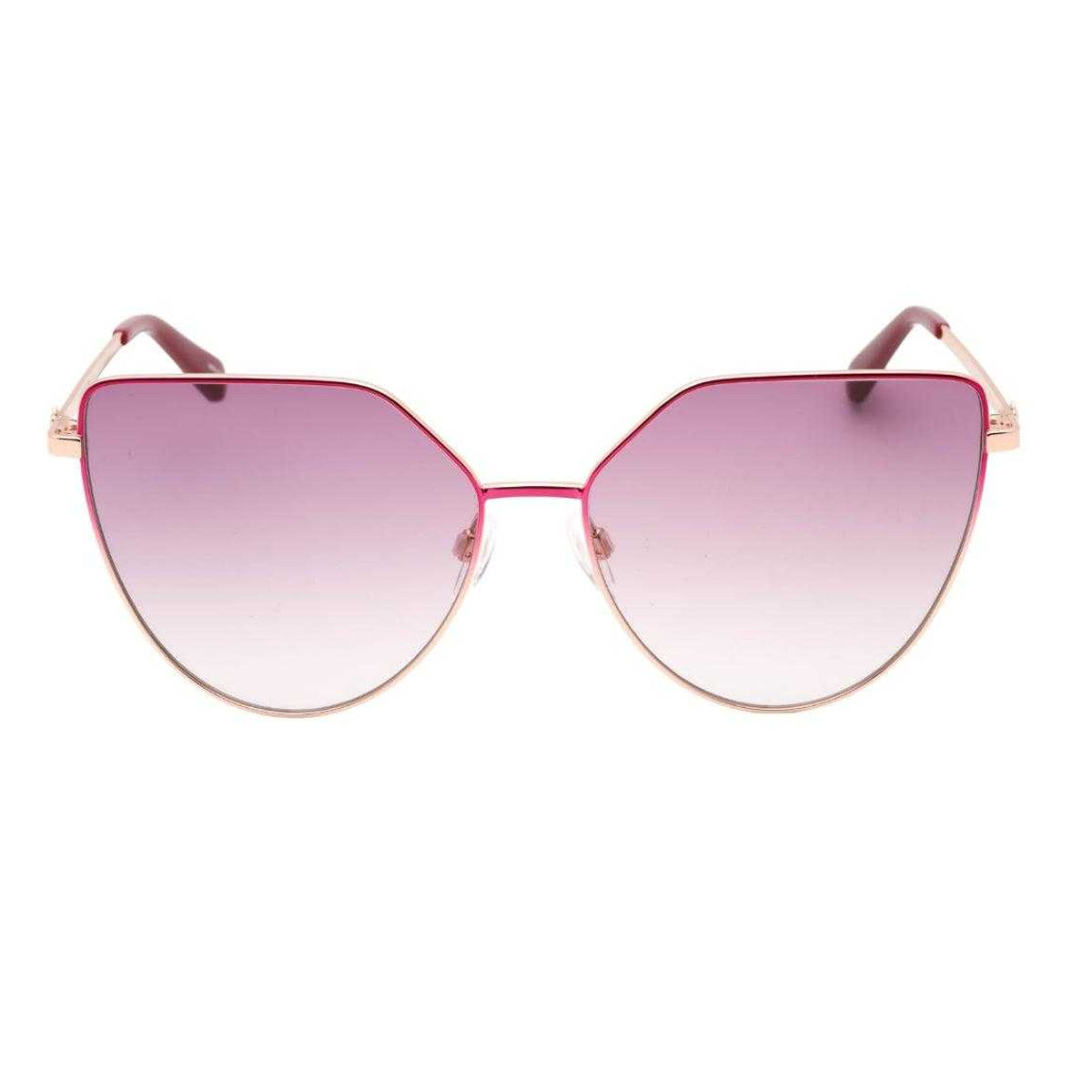 Fuchsia Pink-Rose Gold - Front - Love Moschino Womens-Ladies Butterfly Sunglasses