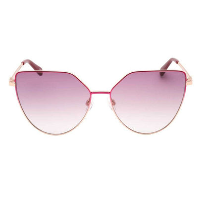 Fuchsia Pink-Rose Gold - Front - Love Moschino Womens-Ladies Butterfly Sunglasses
