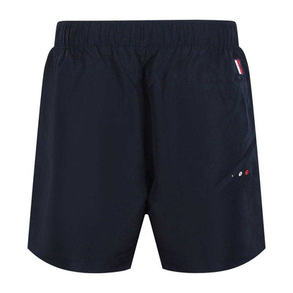 Black - Back - Tommy Hilfiger Mens Flag Swim Shorts