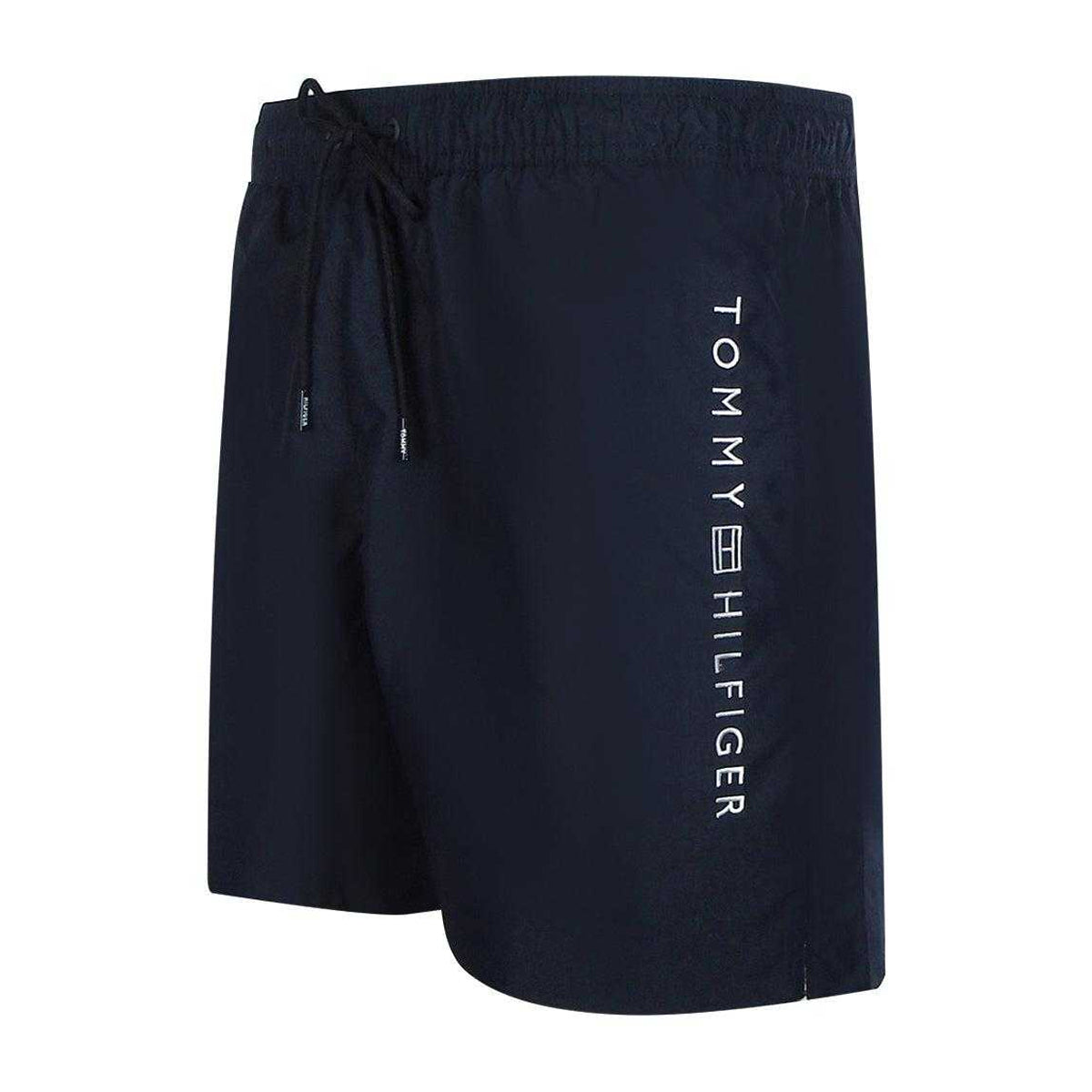 Dark Navy - Side - Tommy Hilfiger Mens Swim Shorts