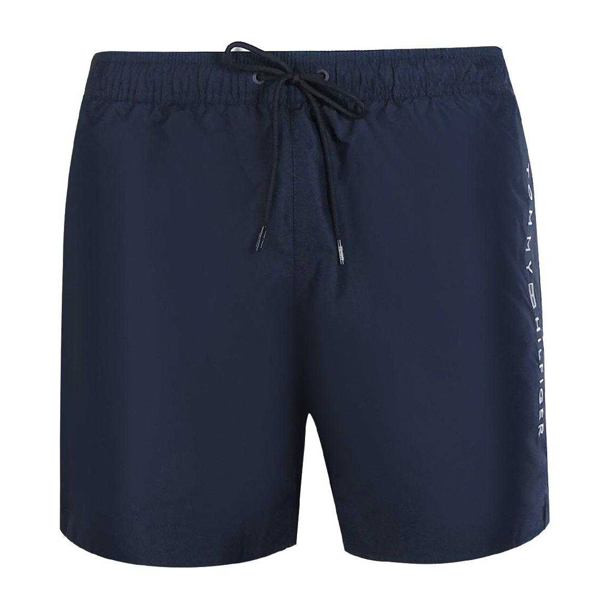 Dark Navy - Front - Tommy Hilfiger Mens Swim Shorts