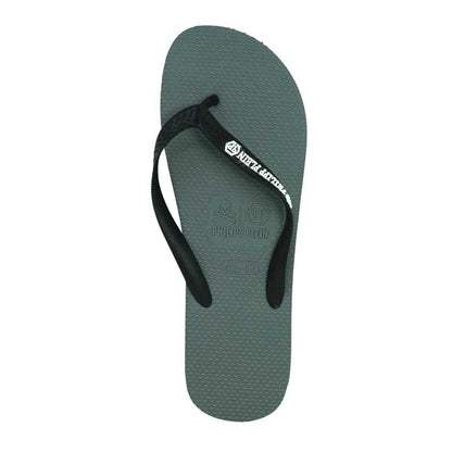 Grey - Side - Philipp Plein Mens Flip Flops