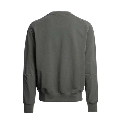 Kombu Green - Back - Parajumpers Mens Sabre Basic Sweatshirt