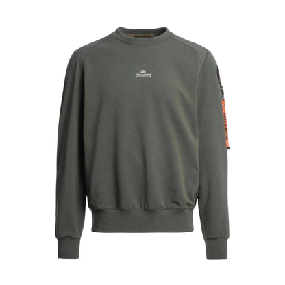 Kombu Green - Front - Parajumpers Mens Sabre Basic Sweatshirt