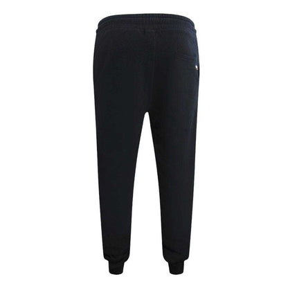 Navy Blue - Back - Aquascutum Mens Active Basic Ribbed Jogging Bottoms