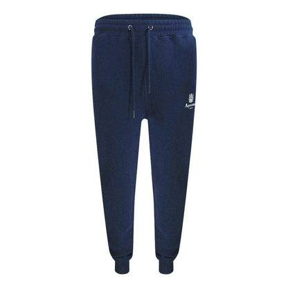 Blue - Front - Aquascutum Mens Active Basic Ribbed Jogging Bottoms