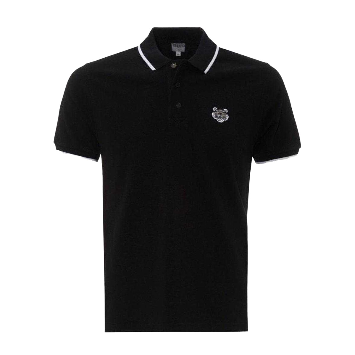 Black - Front - Kenzo Mens Polo Shirt