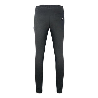 Black - Back - Aquascutum Mens Logo Jogging Bottoms