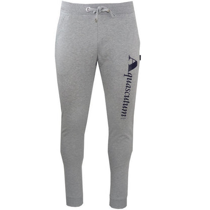 Grey - Front - Aquascutum Mens Logo Jogging Bottoms