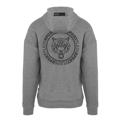 Grey - Back - Plein Sport Mens Circle Logo Hoodie