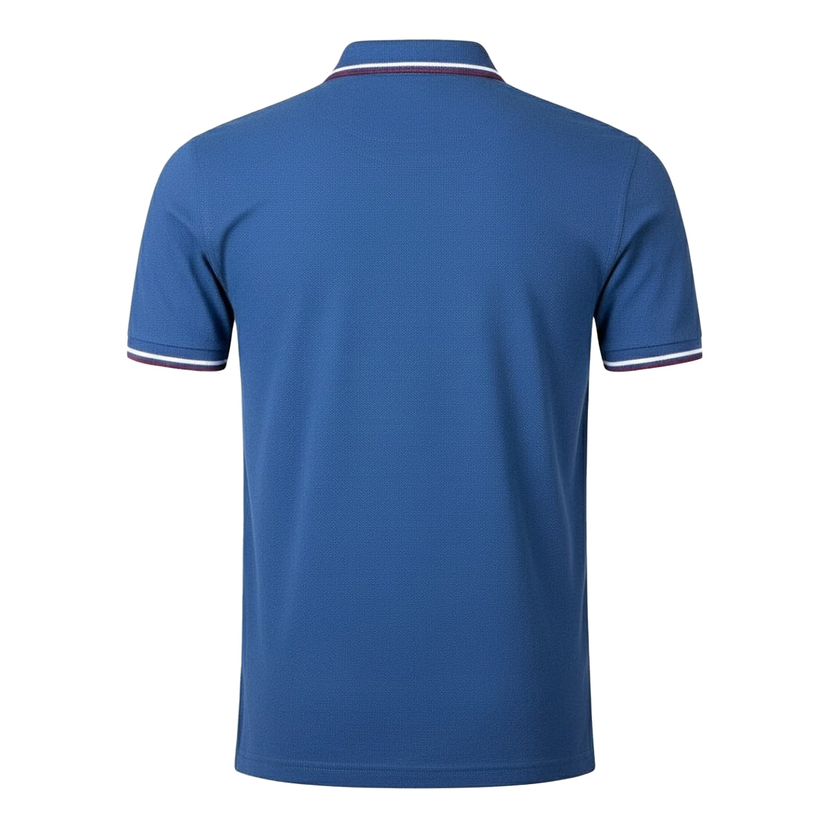 Blue - Back - Fred Perry Mens Twin Tip Polo Shirt