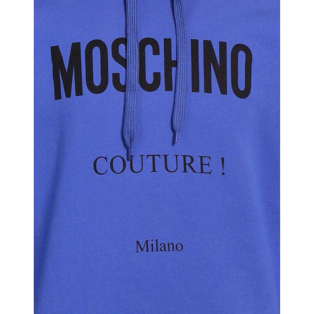 Blue - Side - Moschino Mens Couture Milano Hoodie