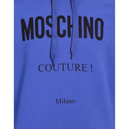 Blue - Side - Moschino Mens Couture Milano Hoodie