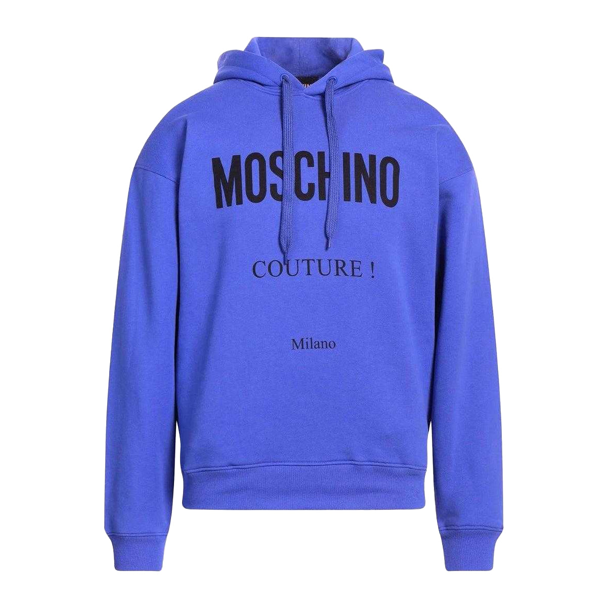 Blue - Front - Moschino Mens Couture Milano Hoodie