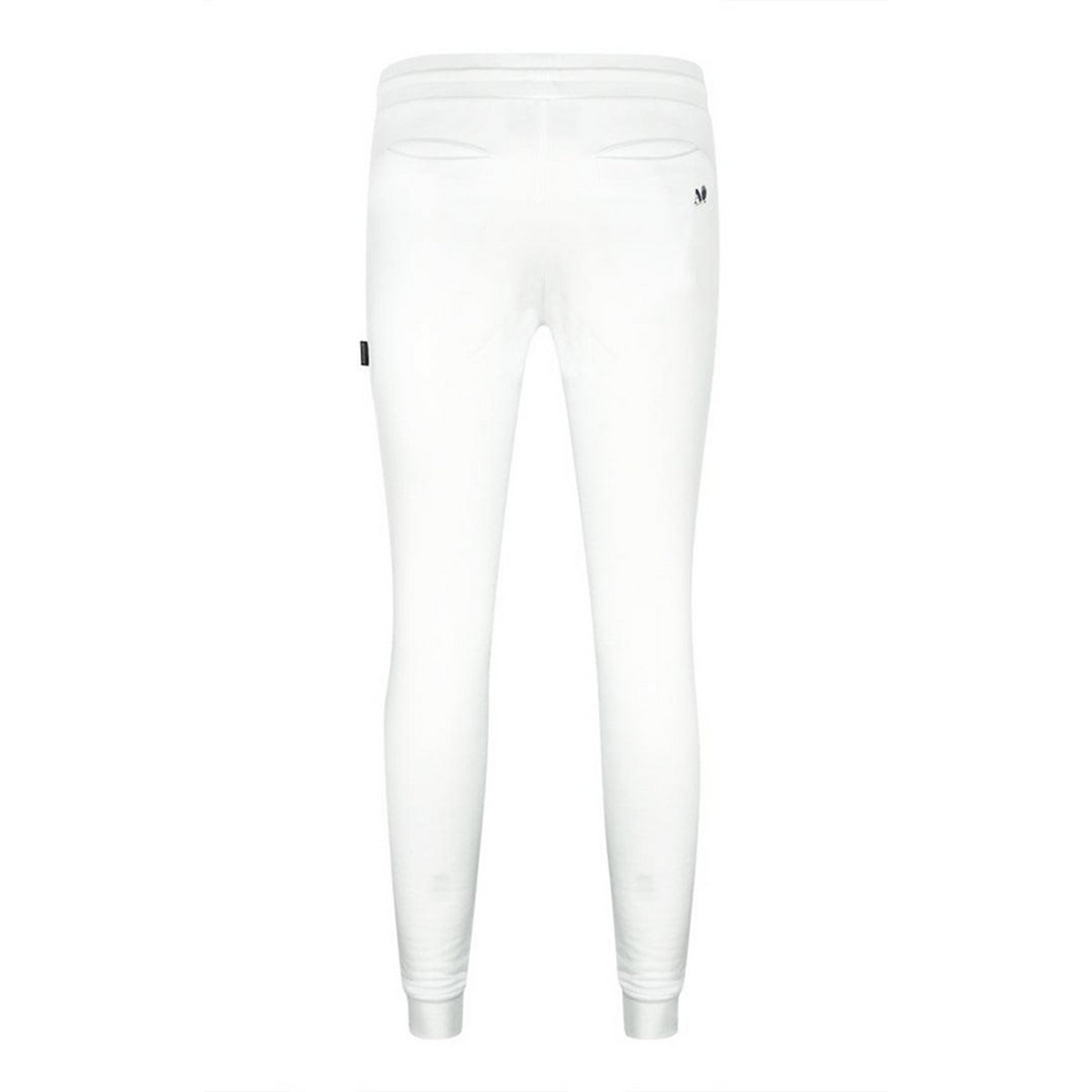 White - Back - Aquascutum Mens Logo Jogging Bottoms