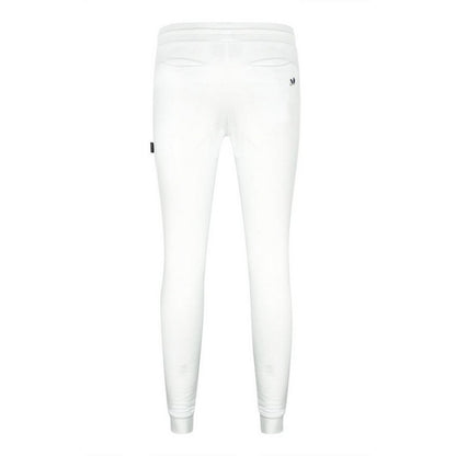 White - Back - Aquascutum Mens Logo Jogging Bottoms