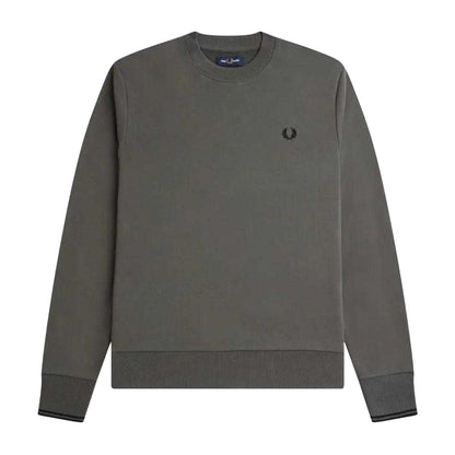 Gunmetal Grey - Front - Fred Perry Unisex Adult Crew Neck Sweatshirt