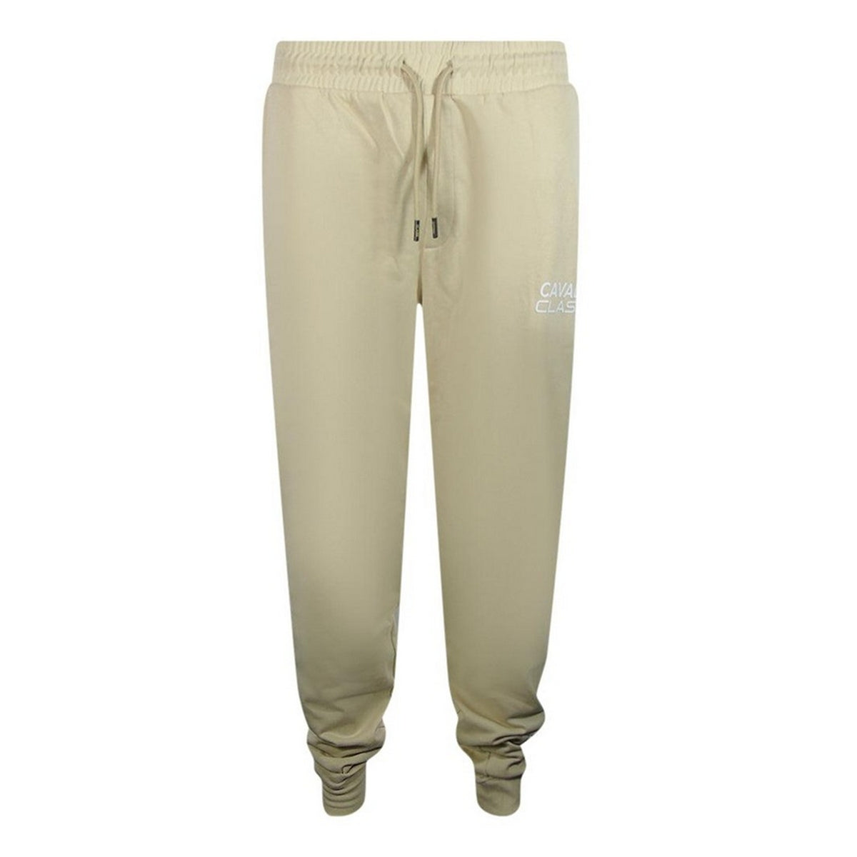 Beige - Front - Cavalli Class Mens Bold Logo Jogging Bottoms