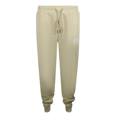 Beige - Front - Cavalli Class Mens Bold Logo Jogging Bottoms