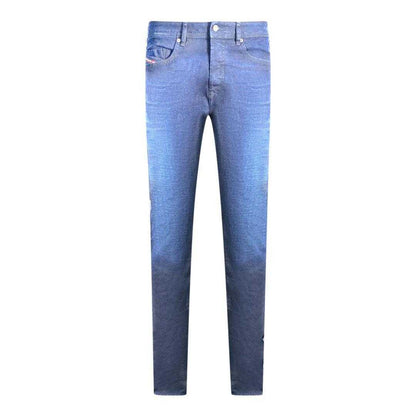 Dark Blue - Front - Diesel Mens Buster Faded Jeans
