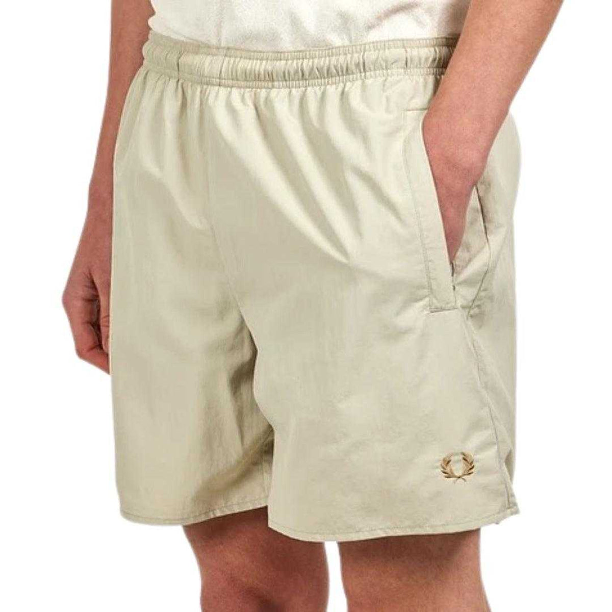 Oyster - Side - Fred Perry Mens Swim Shorts