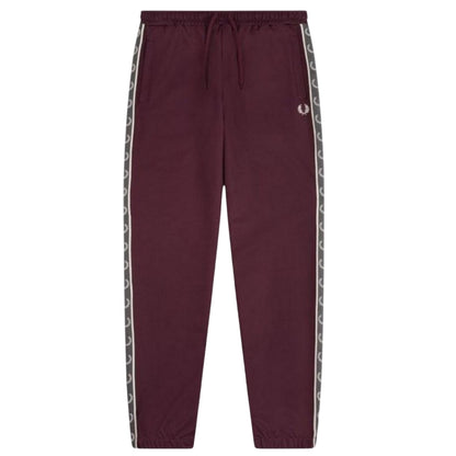Red - Front - Fred Perry Mens Seasonal Taped Seam Jogging Bottoms