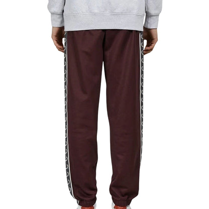 Red - Back - Fred Perry Mens Seasonal Taped Seam Jogging Bottoms