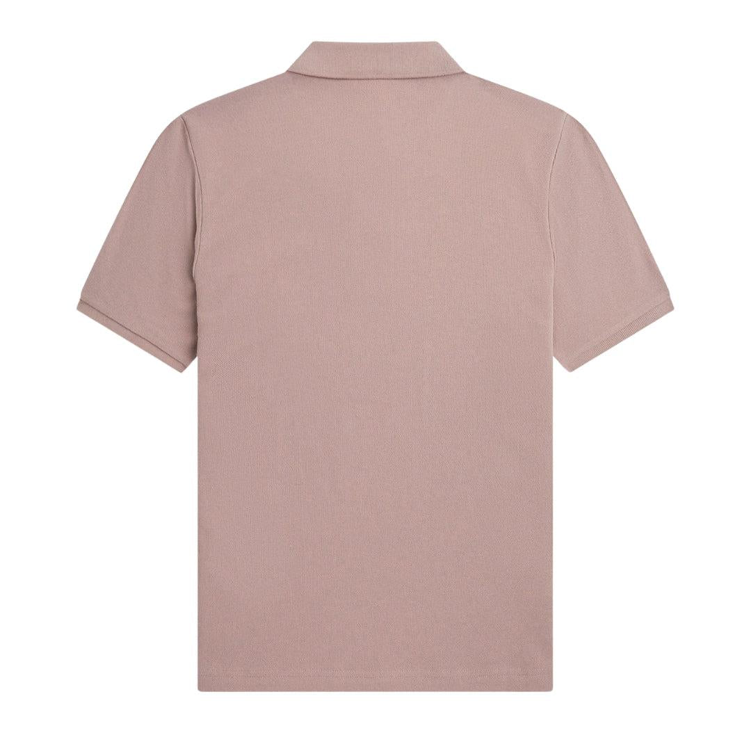 Dark Pink - Back - Fred Perry Womens-Ladies Logo Polo Shirt